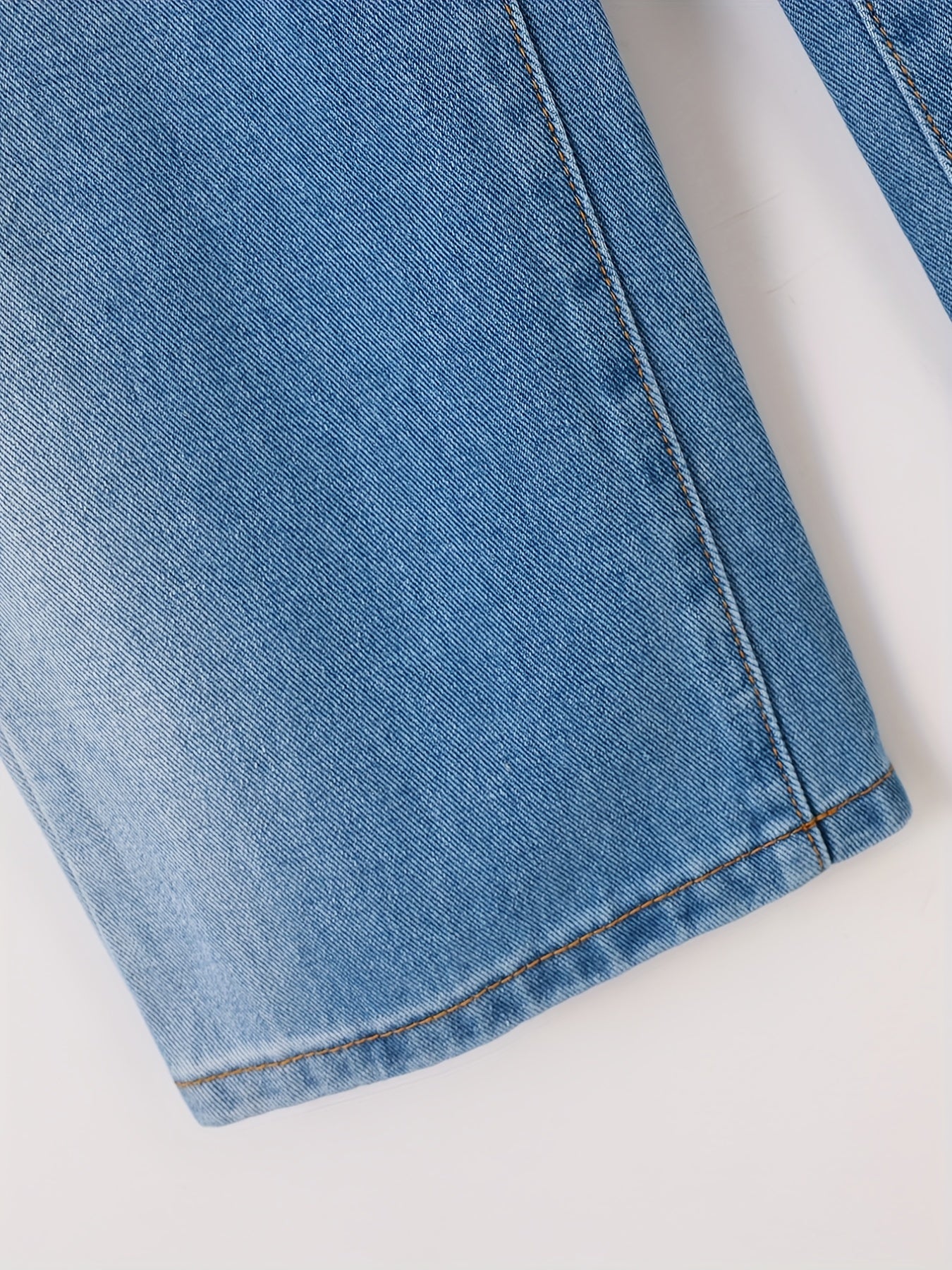 Girls Ombre High Waist Wide Leg Denim Pants
