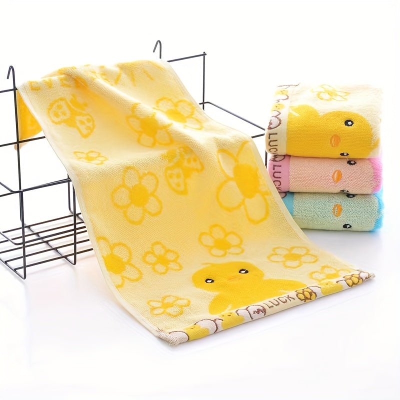 Cartoon Pattern Face Towel Soft Skin-friendly Absorbent Towel 24x50cm