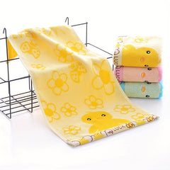 Cartoon Pattern Face Towel Soft Skin-friendly Absorbent Towel 24x50cm