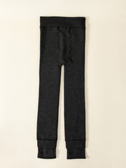 Girls Plush Warm Winter Legging Solid Tight Pant Kids Clothes