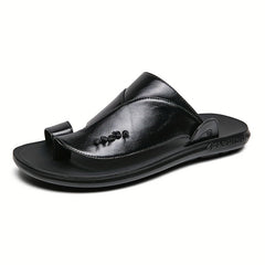 Men's Open Toe Hook And Loop Sandals Non Slip Comfortable Beach Shoes Summer