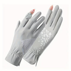 Sunscreen Gloves Elastic Sports Riding Gloves for Women