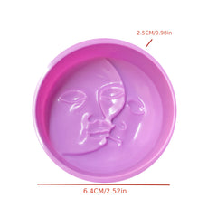 Moon Sun Face Candle Silicone Mold DIY Soap Craft Supplies