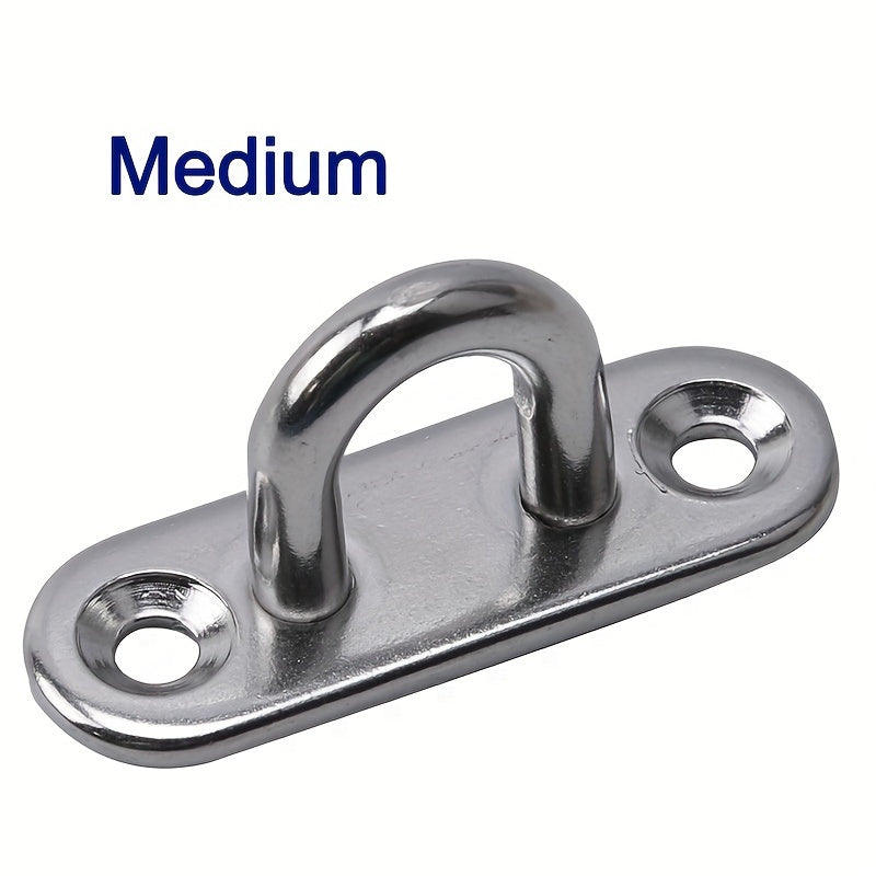 1pc Oval Pad Eye Marine Deck Hardware 304 M6 Heavy Duty Wall Mount Ceiling Hook