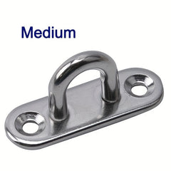 1pc Oval Pad Eye Marine Deck Hardware 304 M6 Heavy Duty Wall Mount Ceiling Hook