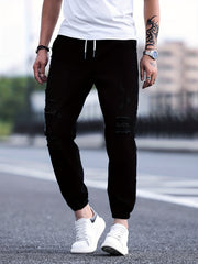 Men's Loose Cotton Jogger Jeans