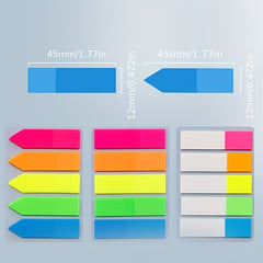 Colorful PET Fluorescent Sticky Notes N Times Stickers Student Office