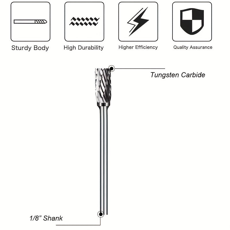 10pcs Carbide Grinding Bits Set for Rotary Tools