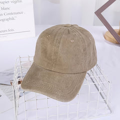 Soft Washed Retro Baseball Cap Vintage Style Denim Sun Hat