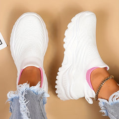 Woven Textured Running Shoes for Women