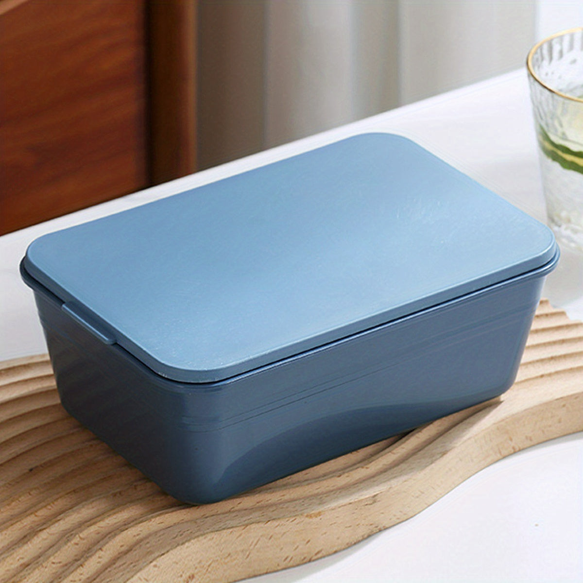 Large Capacity Reusable Square Food Storage Container Deep Sealed Box
