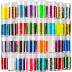 24 Colors Nail Art Glitter Powder 20g Bottle Golden Powder