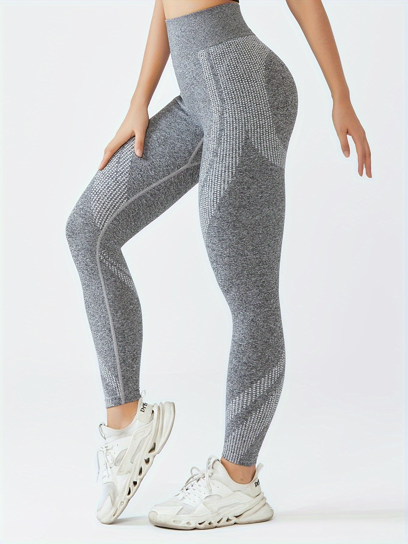 High Stretch Yoga Leggings Wide Waistband Sports Workout Tight Pants