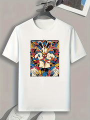 Abstract Painting Print Men's Graphic T-shirt for Summer