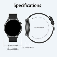 Smart Sports Watch 1.53" HD Screen Calls Messages 100 Exercise Modes