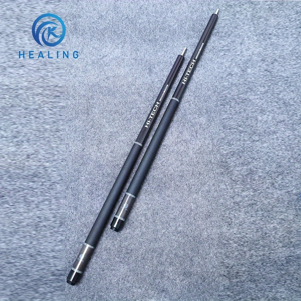 Carbon Fiber Billiard Cue 1474mm Hitting Rod 8 Teeth UV Printing Handle
