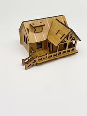 Wooden 3D Puzzle Building Models DIY Laser Cut Assembly Model Kit
