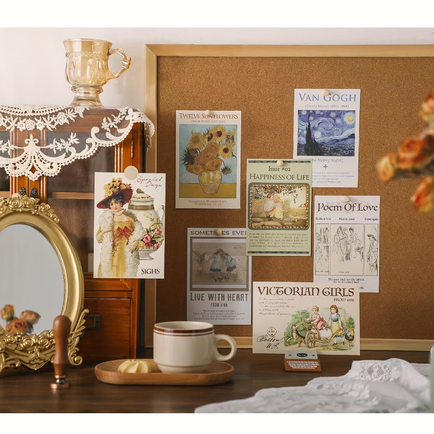 30pcs Romantic Decorative Cards Wall Style Room Decoration Cards