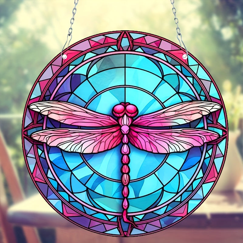 Dragonfly Stain Sun Catcher Window Christmas Gift Home Decor