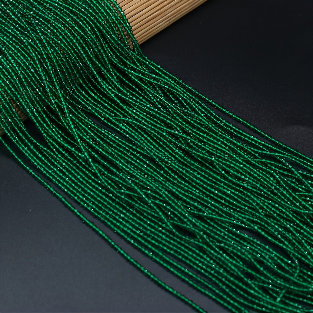 Green Spinel Beads 16" Strand Natural Semi Precious Stone