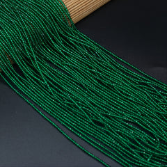 Green Spinel Beads 16" Strand Natural Semi Precious Stone