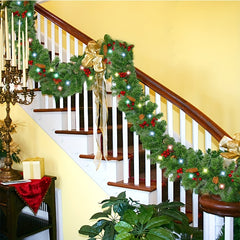 Christmas Encrypted PVC Green Vine For Window Decoration