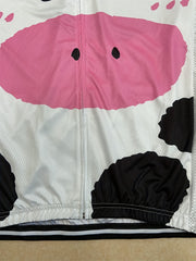 YTCYCLE Cow Pattern Zip Up Cycling Jersey Men's Bike Shirt