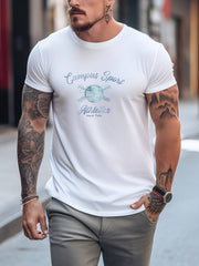 Pattern Print Men's T shirt Graphic Tee Men's Summer Outdoor Clothes