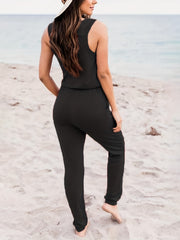 Casual Tank Top & Jogger Pants Set for Women