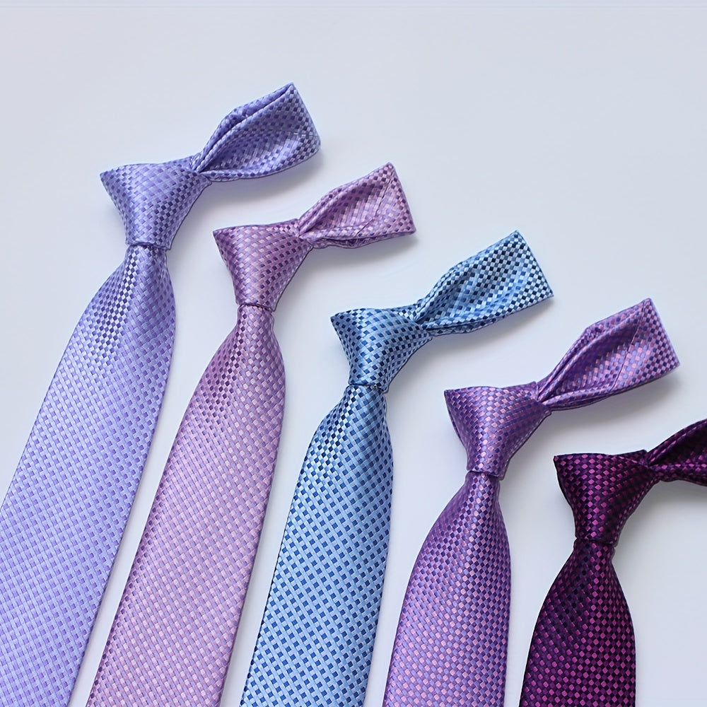 1200 Needles Checkered Multicolour Neck Tie Classic Business Casual Father Gift