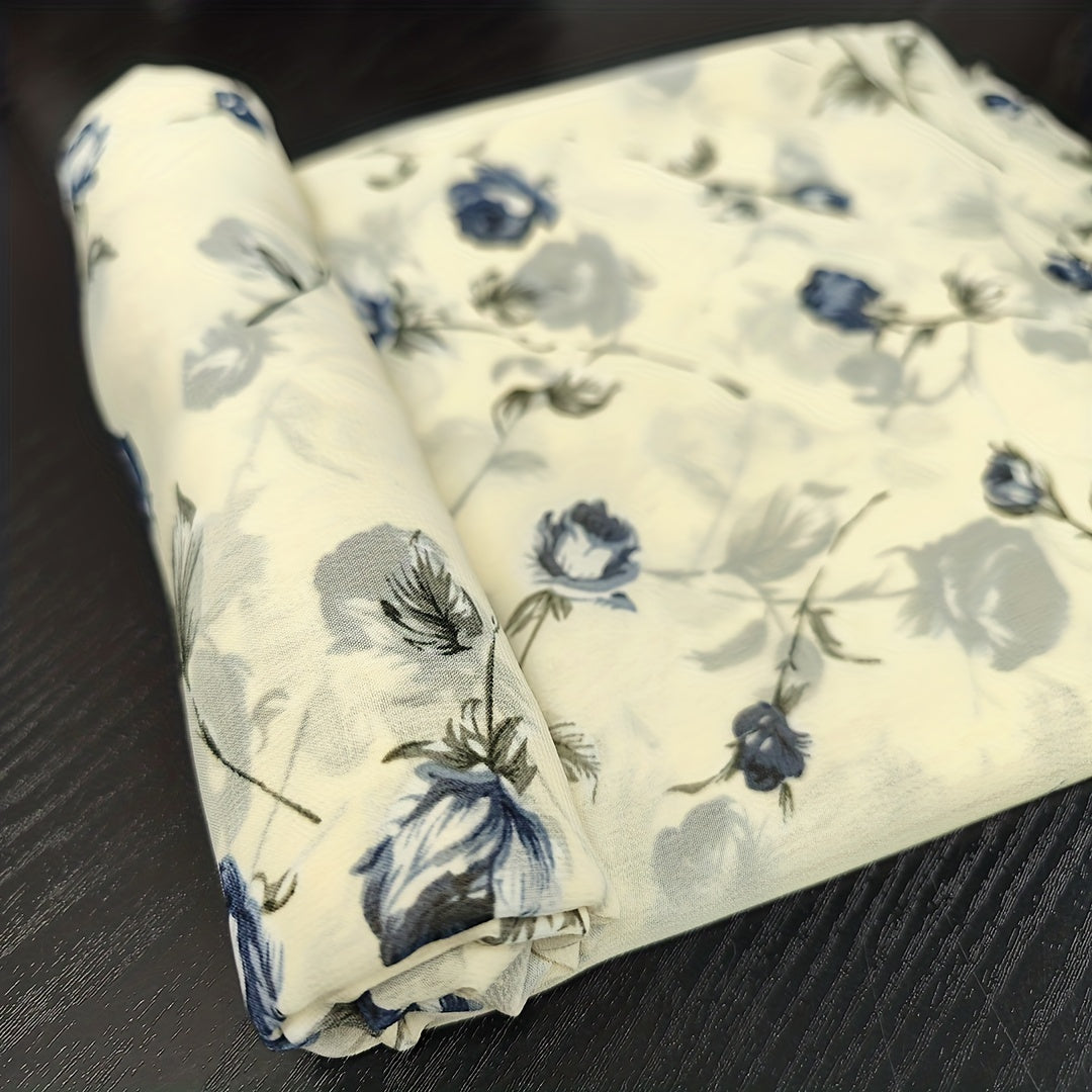 1yd Chiffon Fabric DIY Clothing Pants Dress Fabric Cutting Size