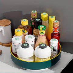 Rotating Makeup Organizer Spice Racks Turntable Kitchen Pantry Cabinet