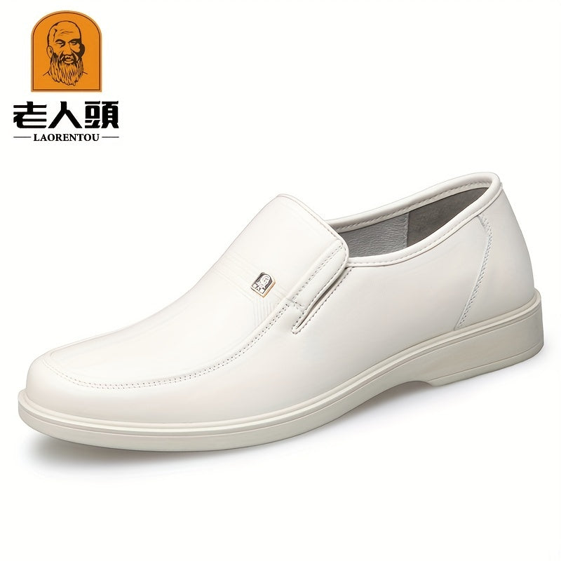 LAORENTOU Men's Leather Dress Shoes Lightweight Formal Shoes For Wedding