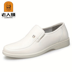 LAORENTOU Men's Leather Dress Shoes Lightweight Formal Shoes For Wedding