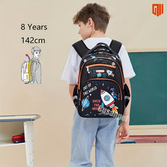 Kids Backpack Astronaut Mermaid Pattern Large Capacity