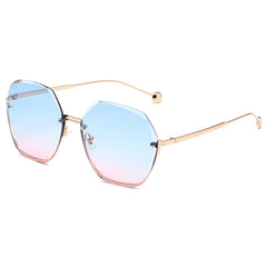 Half Frame Cut Edge Sunglasses UV Protection