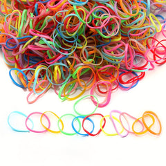 1000pcs Elastic Hair Ties Ponytail Holders Girls Hair Accessories