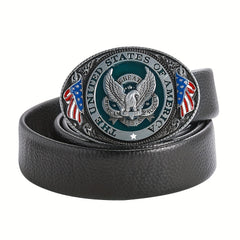 USA Flag Eagle Alphabet Belt Buckle for Jeans