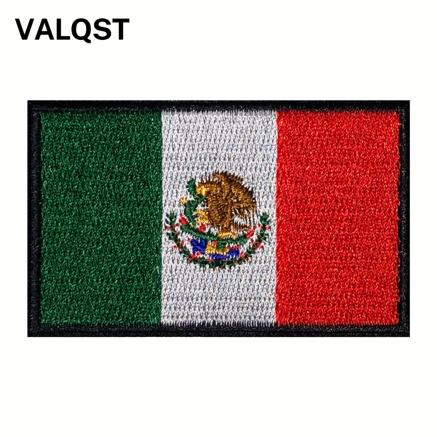 Mexico Flag Patch Embroidered Applique Mexican Iron On Sew On National Emblem