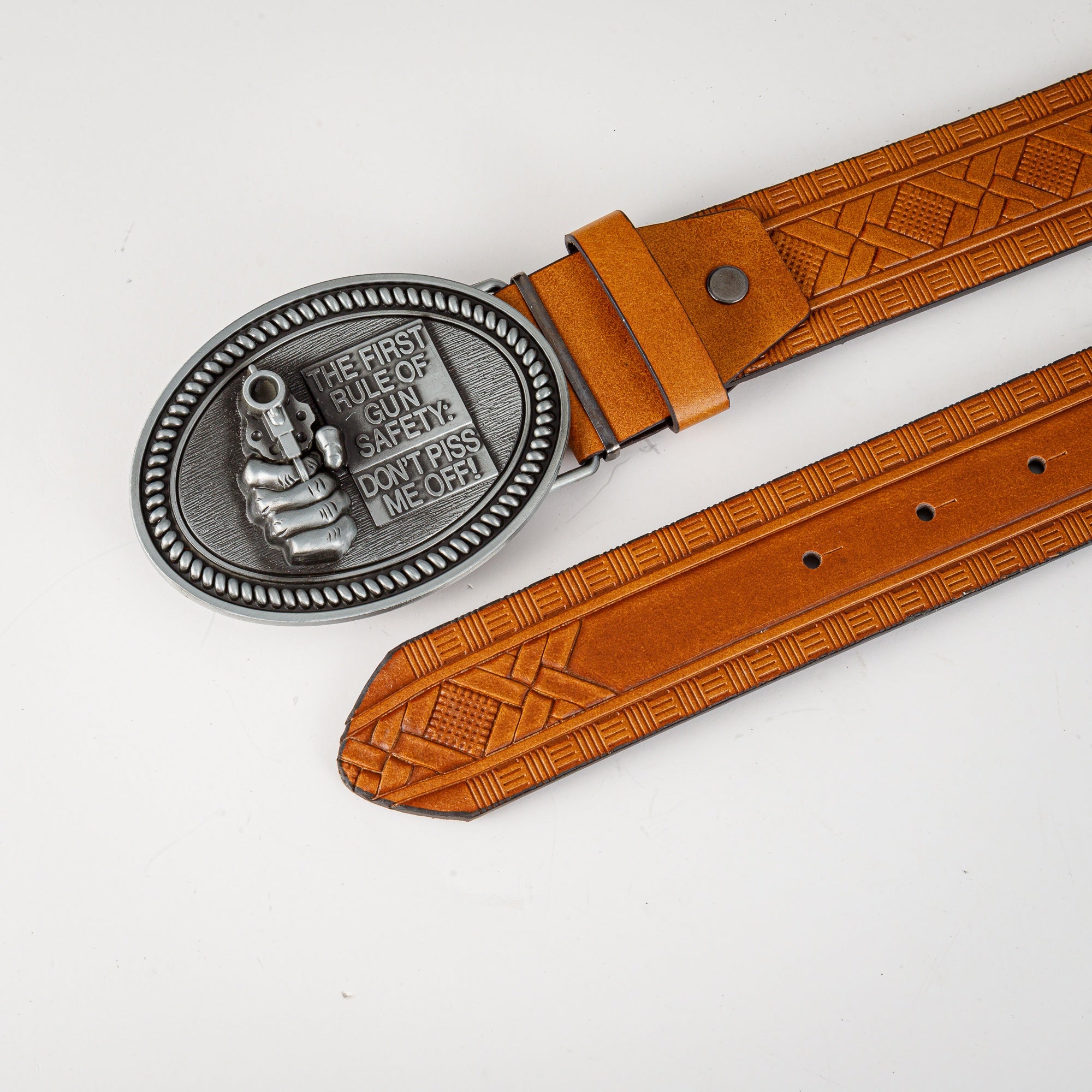 Men's Retro Pistol Pattern Buckle Belt for Party