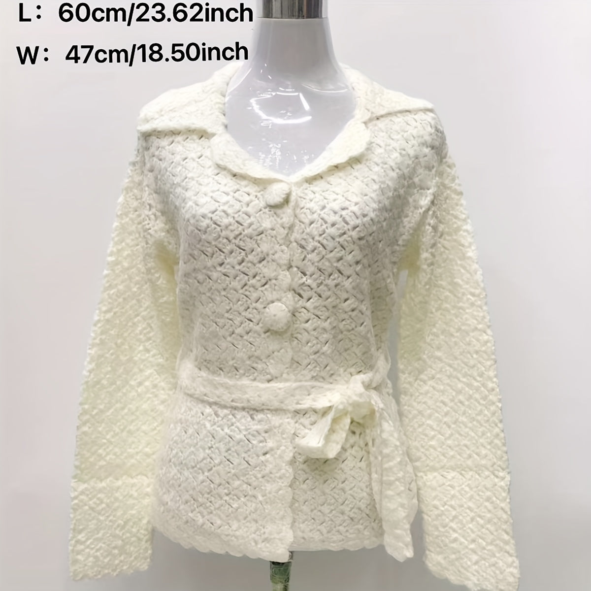 Long Sleeve Solid Knit Shawl Cape for Women