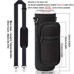 Neoprene Bottle Holder with Adjustable Strap for 18oz-40oz Sports Water Bottle