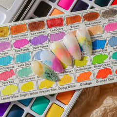 50 90 Colors Watercolor Paint Set Metal Box Pigments Watercolor Paper Supplies