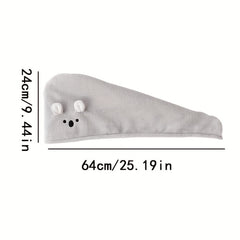 Rabbit Ear Hair Drying Cap Quick Drying Towel for Women