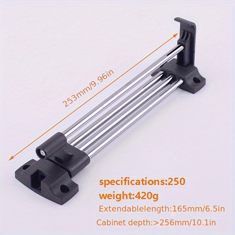 Adjustable Retractable Wardrobe Rail Clothes Hanger Towel Coat Racks