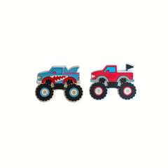8PCS Trucks Cartoon Shoe Charms For Clogs Garden Shoes Decoration