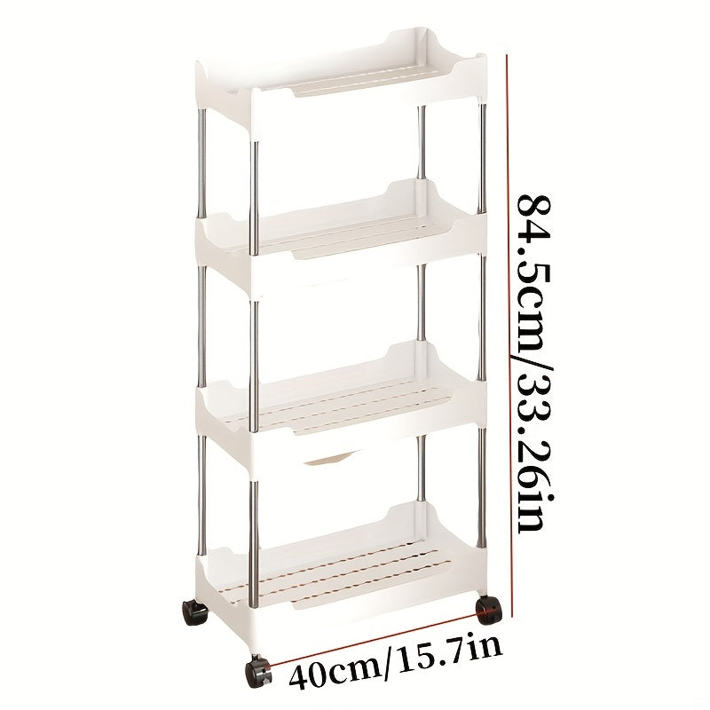 Small Cart Storage Rack Kitchen Floor Bedroom Snacks Mobile Bathroom Storage Rac