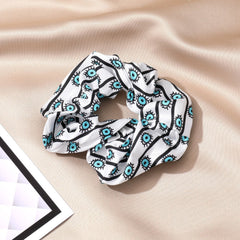 Evil Eye Hamsa Hand Oversized Scrunchies Hair Tie
