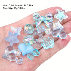 30g Acrylic DIY Beads Baroque Random Mix Series Materials