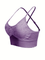 Criss Cross Back Sports Bra Breathable Fitness Workout Bra Women's Lingerie